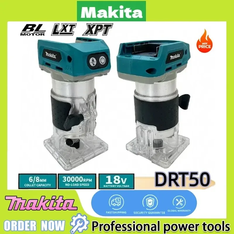 Makita DRT50 Brushless Cordless Trimmer Slotting Milling Engraving Tool Kit for Home Woodworking DIY Project System
Makita DRT50 Brushless Cordless Trimmer Slotting Milling Engraving Tool Kit for Home Woodworking DIY Project System