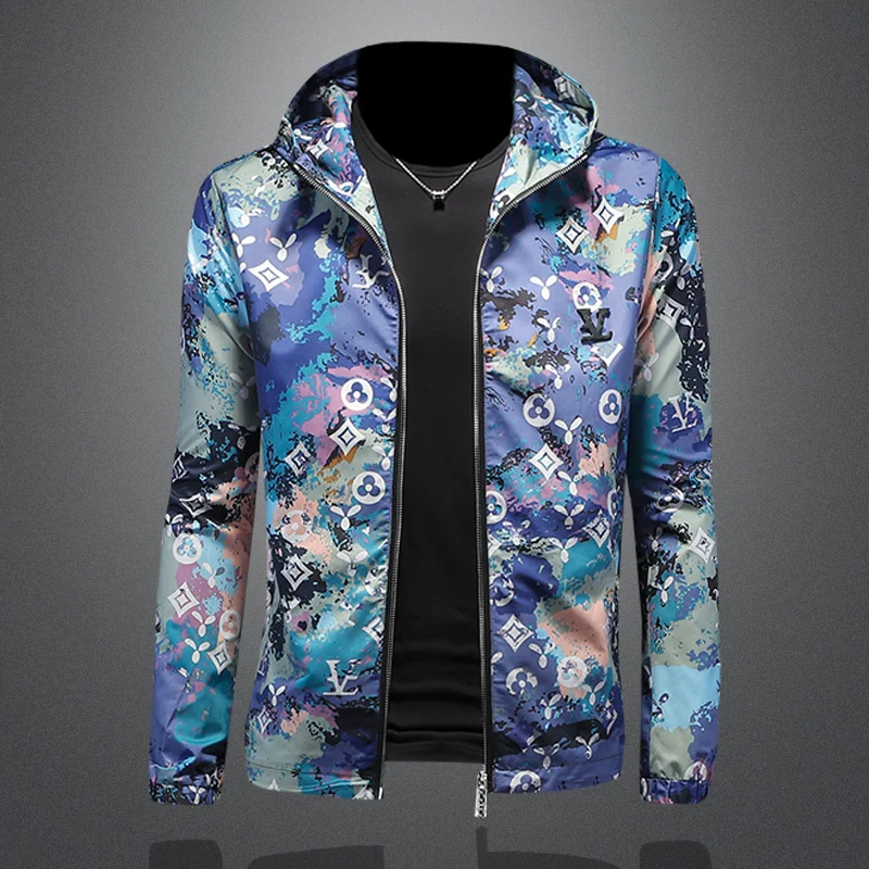 Men's Large Size Printed Jaet Hooded Slim Fit Camouflage Trendy Autumn New Light Luxury Outerwear Long Sve Youth Faion
Men's Large Size Printed Jaet Hooded Slim Fit Camouflage Trendy Autumn New Light Luxury Outerwear Long Sve Youth Faion