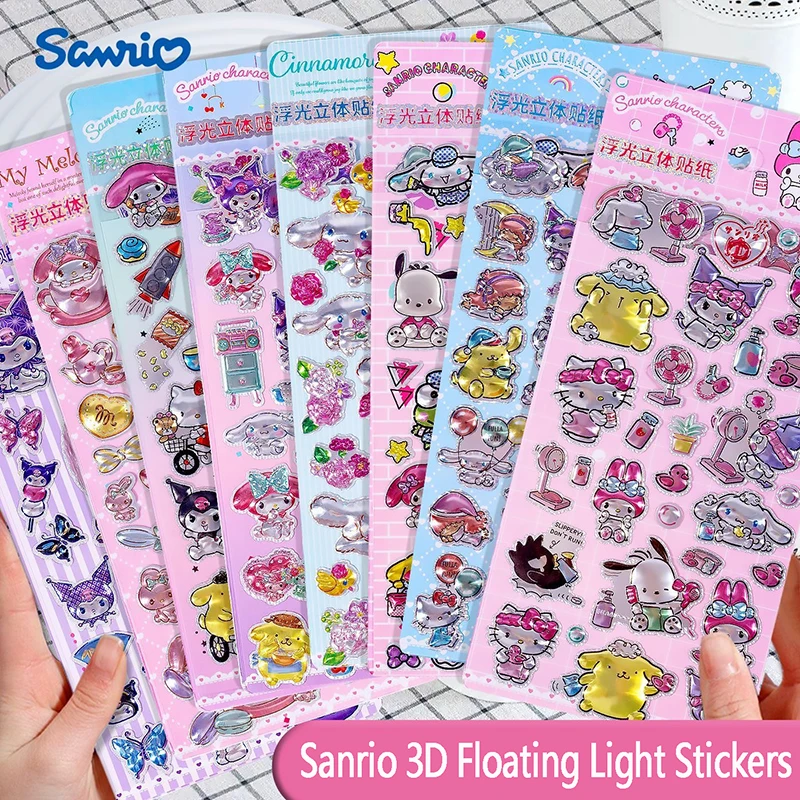 50pcs Sanrio Floating light 3D sticker Hello Kitty Kuromi Cinnamoroll DIY Kids water cup decoration Stationery stickers Gift
50pcs Sanrio Floating light 3D sticker Hello Kitty Kuromi Cinnamoroll DIY Kids water cup decoration Stationery stickers Gift