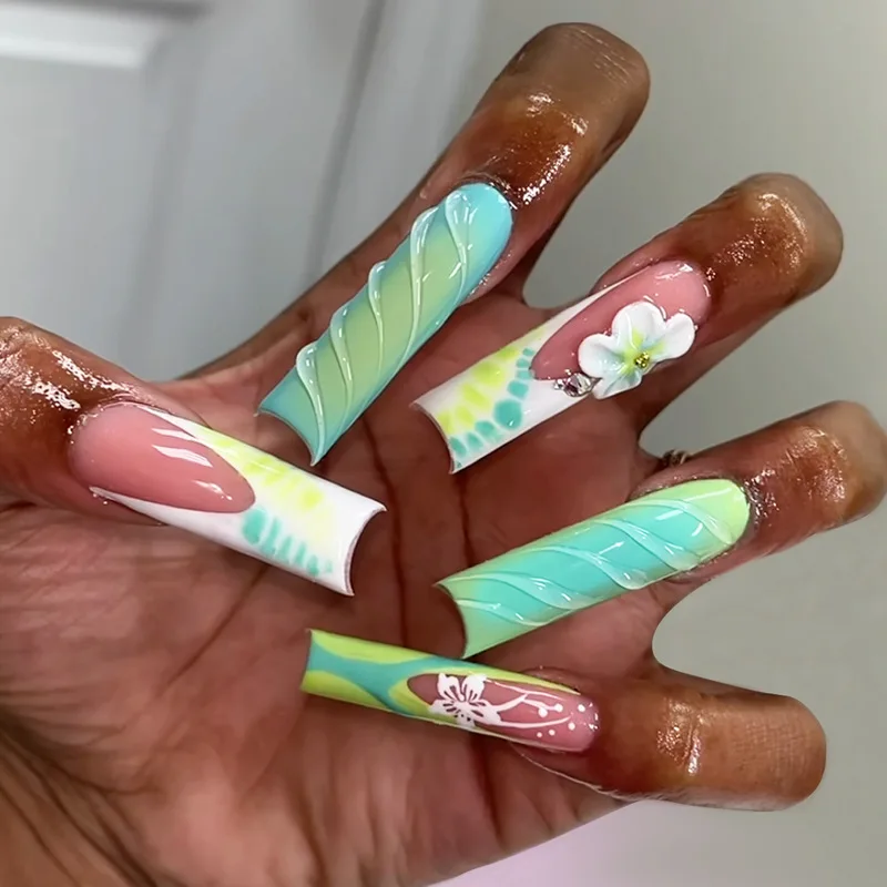24pcs Leopard Print Smudge Full Cover Fake Nails Pink French Long Square Ballet Press on Nails Love Diamond Coffin False Nail
24pcs Leopard Print Smudge Full Cover Fake Nails Pink French Long Square Ballet Press on Nails Love Diamond Coffin False Nail