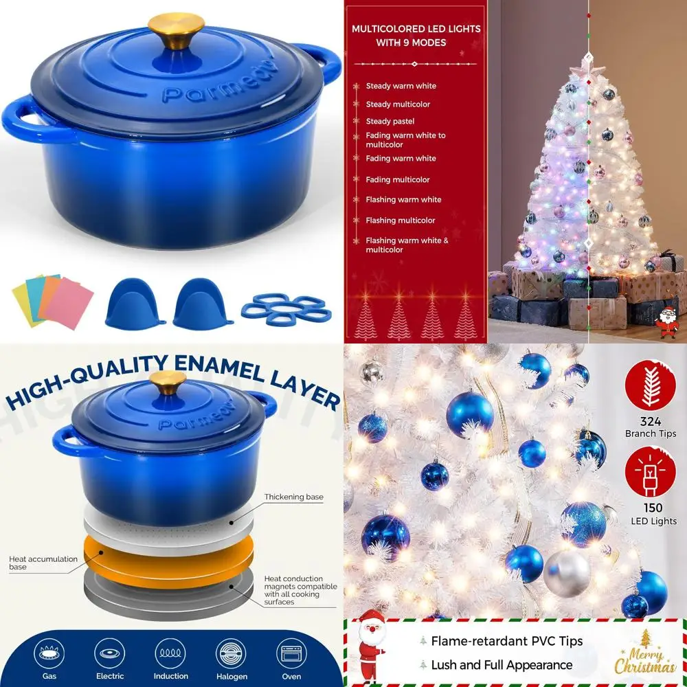 Эмалированный чугунный голландский горшок для духовки объемом 5,5 литра, сверхмощный, безопасный для духовки до 500 лет. ° F, подходит для всех варочных панелей, идеально подходит для выпечки и S
Эмалированный чугунный голландский горшок для духовки объемом 5,5 литра, сверхмощный, безопасный для духовки до 500 лет. ° F, подходит для всех варочных панелей, идеально подходит для выпечки и S