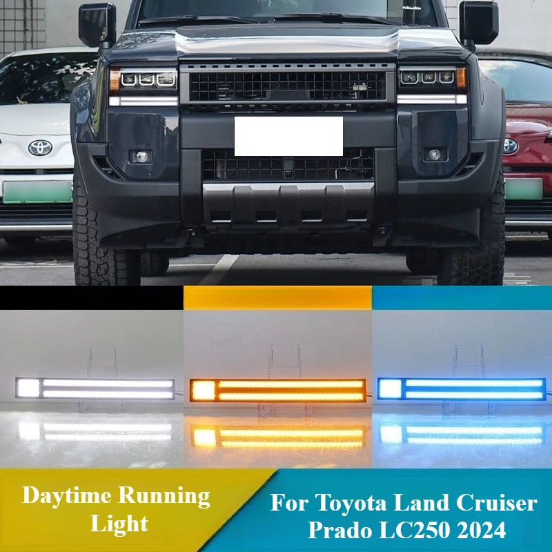 for Toyota LAND CRUISER Prado LC250 2024 Led Daytime Running Light with Dynamic Turn Signal Car LED DRL Front Bumper Fog Lamp
for Toyota LAND CRUISER Prado LC250 2024 Led Daytime Running Light with Dynamic Turn Signal Car LED DRL Front Bumper Fog Lamp