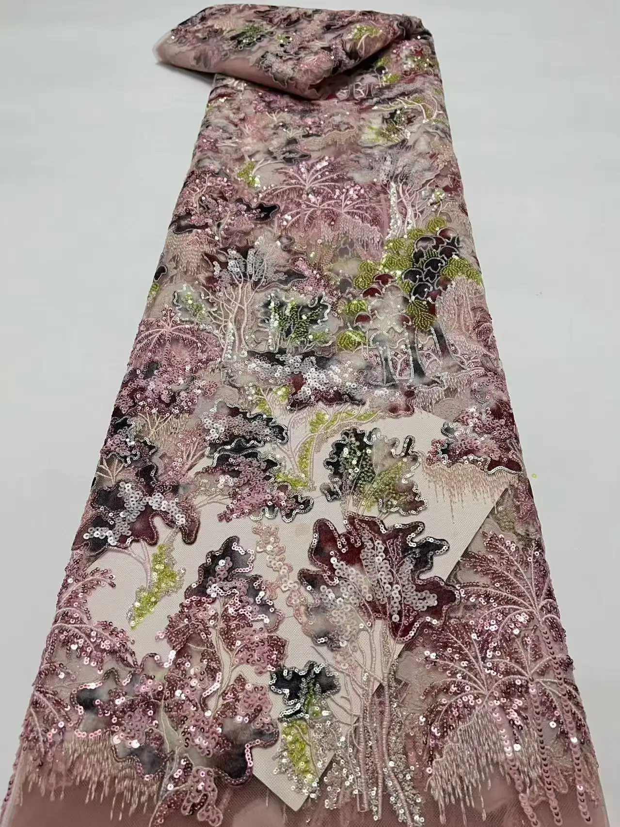 5Yards Sequins African French Mesh Beaded Lace Fabric 2026 High Quality Lace Nigeria Luxury Lace Fabric For Party Dress Women
5Yards Sequins African French Mesh Beaded Lace Fabric 2026 High Quality Lace Nigeria Luxury Lace Fabric For Party Dress Women