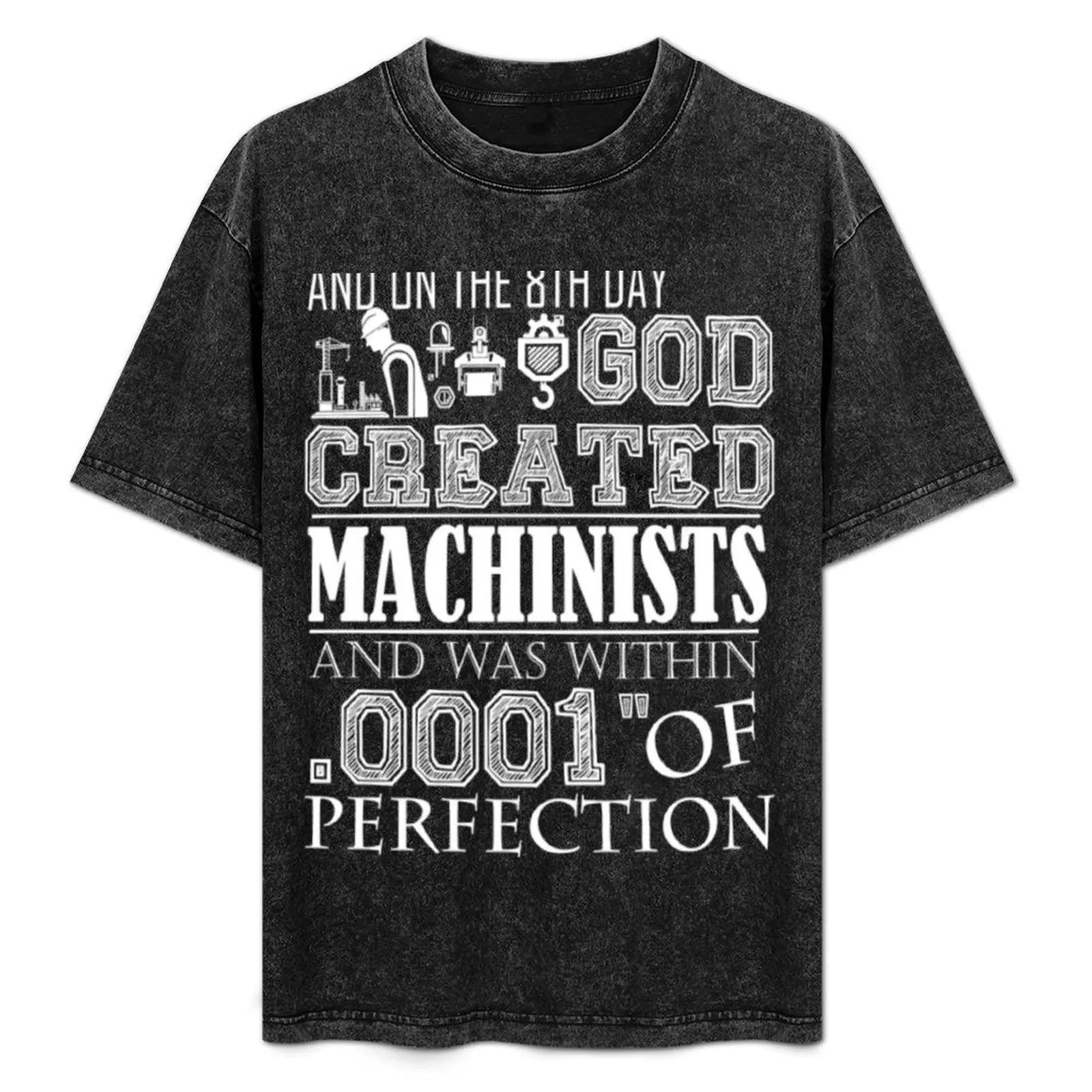 God Created Machinist Shirt T-Shirt Everyday Wear Basic Short Sleeve Top
God Created Machinist Shirt T-Shirt Everyday Wear Basic Short Sleeve Top