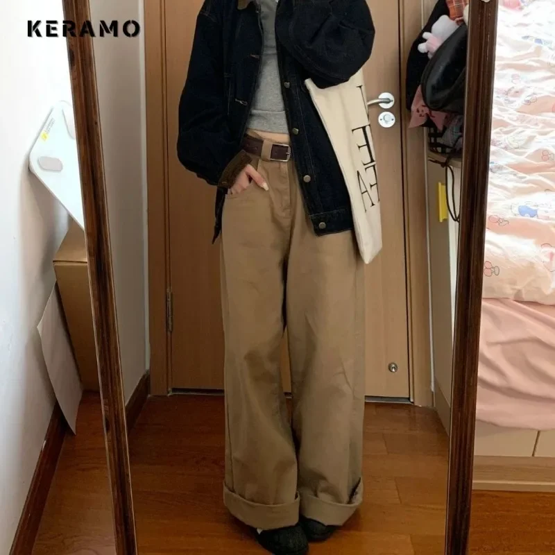 2024 Autumn Winter Vintage Casual Office Lady Solid High Waist Pants Women Fashion Loose Wide Leg Full Length Basics Trousers
2024 Autumn Winter Vintage Casual Office Lady Solid High Waist Pants Women Fashion Loose Wide Leg Full Length Basics Trousers