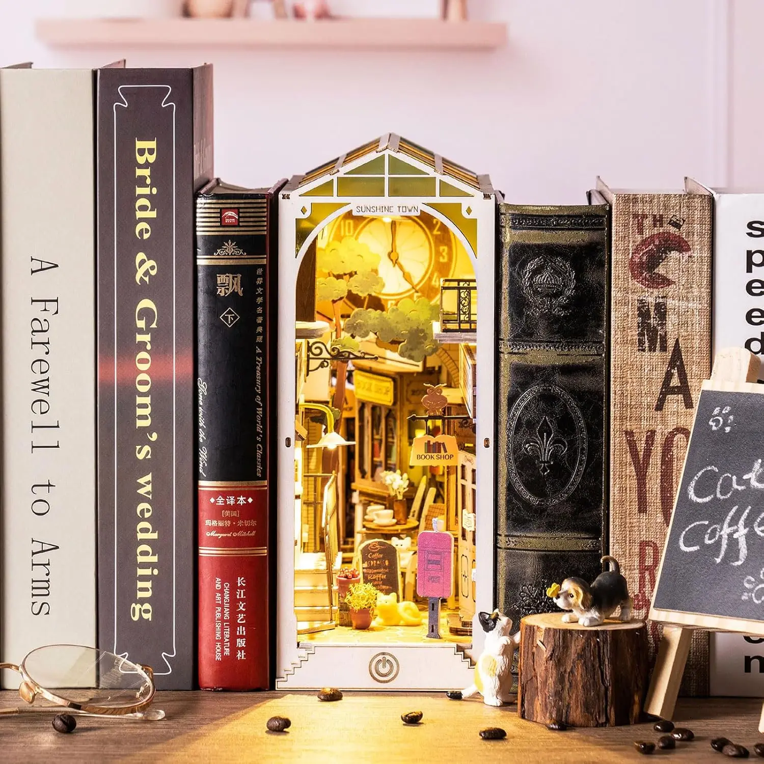 Набор для самостоятельной сборки 3D-декорации для книг из дерева с LED-подсветкой, миниатюрный кукольный домик для взрослых и детей в подарок
Набор для самостоятельной сборки 3D-декорации для книг из дерева с LED-подсветкой, миниатюрный кукольный домик для взрослых и детей в подарок