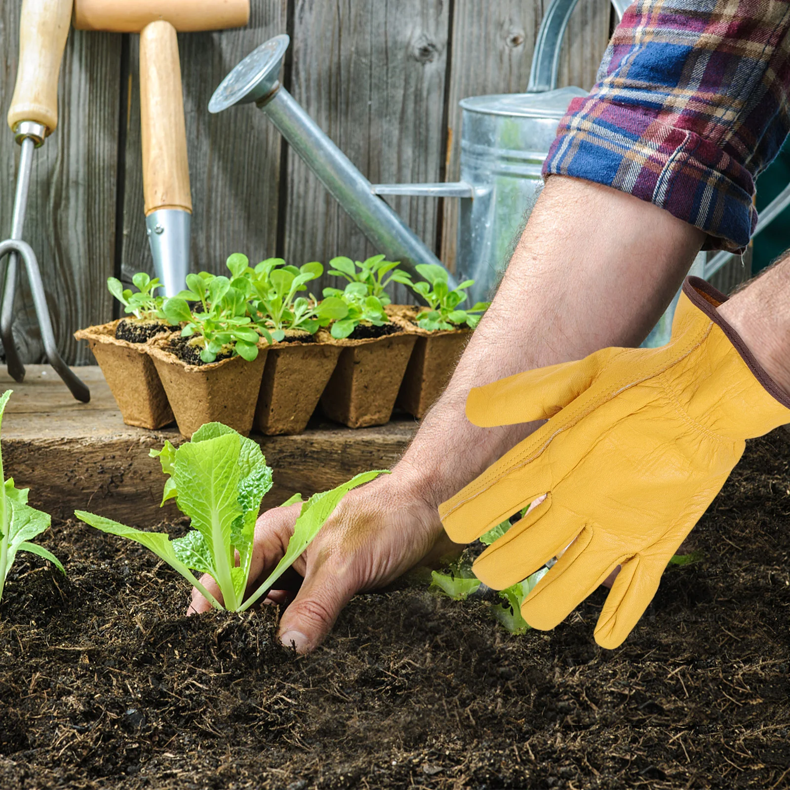 1Pair Gardening Gloves Durable Smooth Puncture Proof Protection Wear Resistant Easy Clean Reusable Gardener
1Pair Gardening Gloves Durable Smooth Puncture Proof Protection Wear Resistant Easy Clean Reusable Gardener