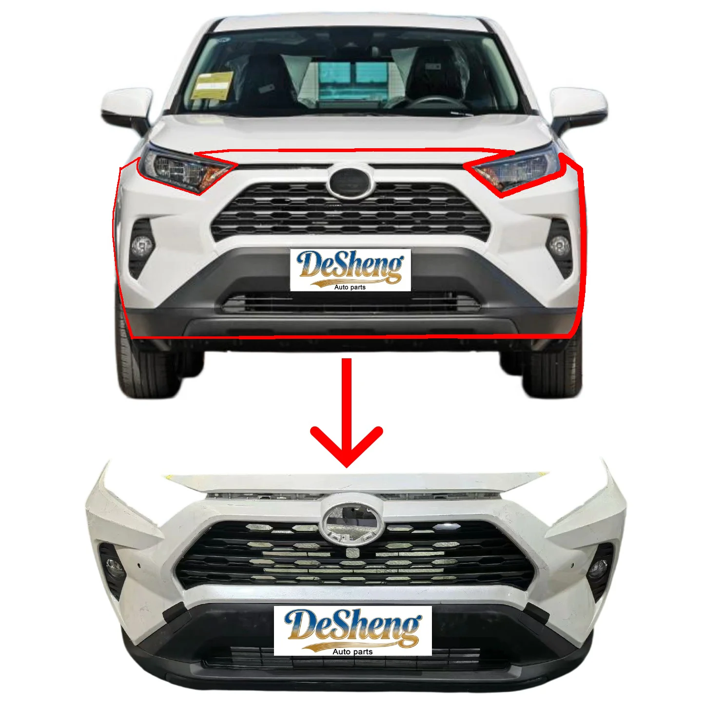 Parts Suitable for RAV4 Front Bumper, Headlights, Grille, Radiator, and Louvers. Worry-free After-sales Service,Durable.
Parts Suitable for RAV4 Front Bumper, Headlights, Grille, Radiator, and Louvers. Worry-free After-sales Service,Durable.
