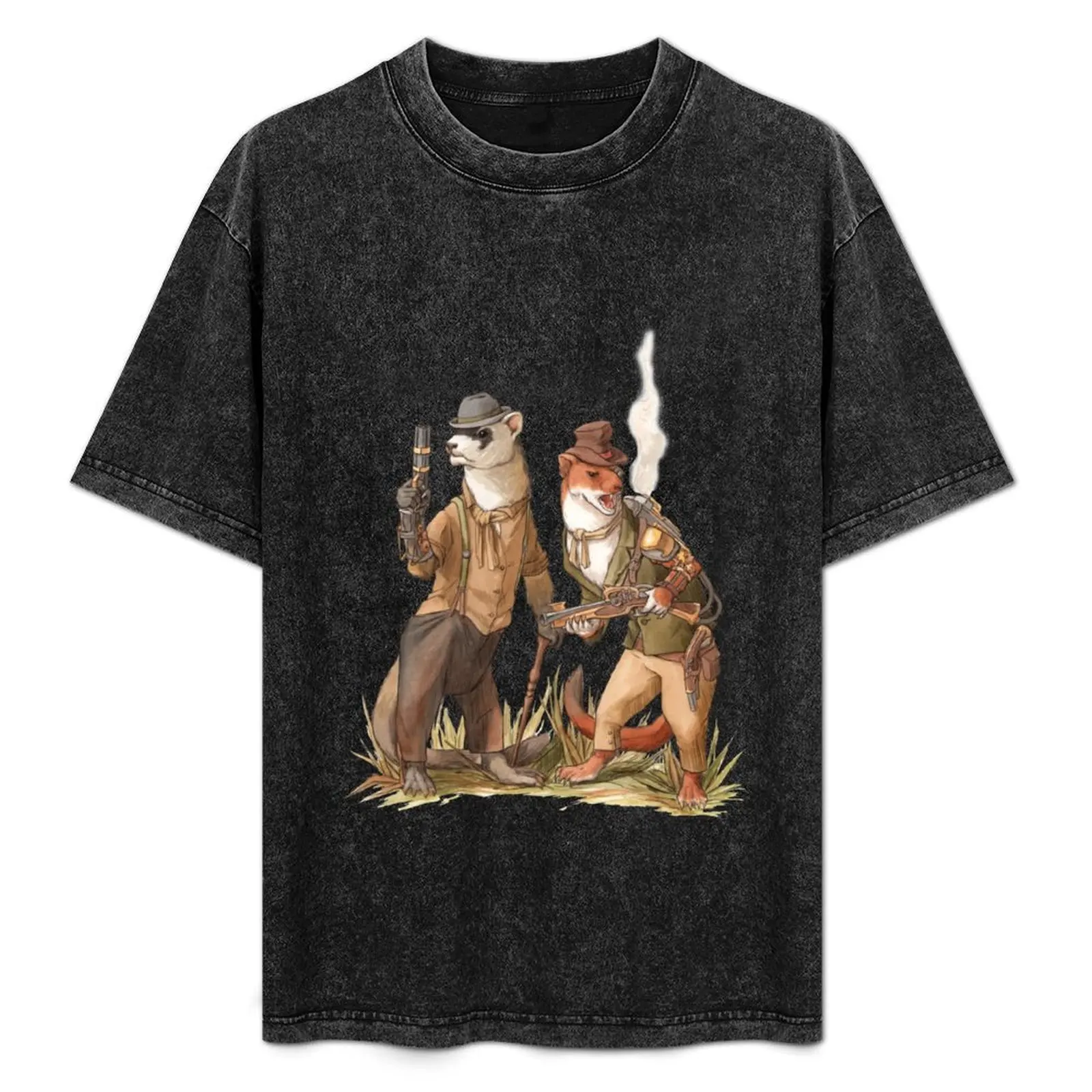 Steampunk Weasels T-Shirt Basic Tee Shirt for Everyday Outfit
Steampunk Weasels T-Shirt Basic Tee Shirt for Everyday Outfit