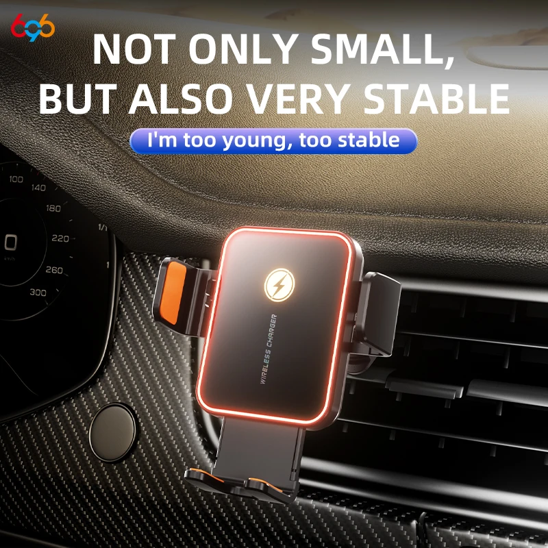 New Mini Car Holder Wireless Charging One Click Opening And Closing Fast Charging Bracket RGB Atmosphere Lights For Mobile Phone
New Mini Car Holder Wireless Charging One Click Opening And Closing Fast Charging Bracket RGB Atmosphere Lights For Mobile Phone