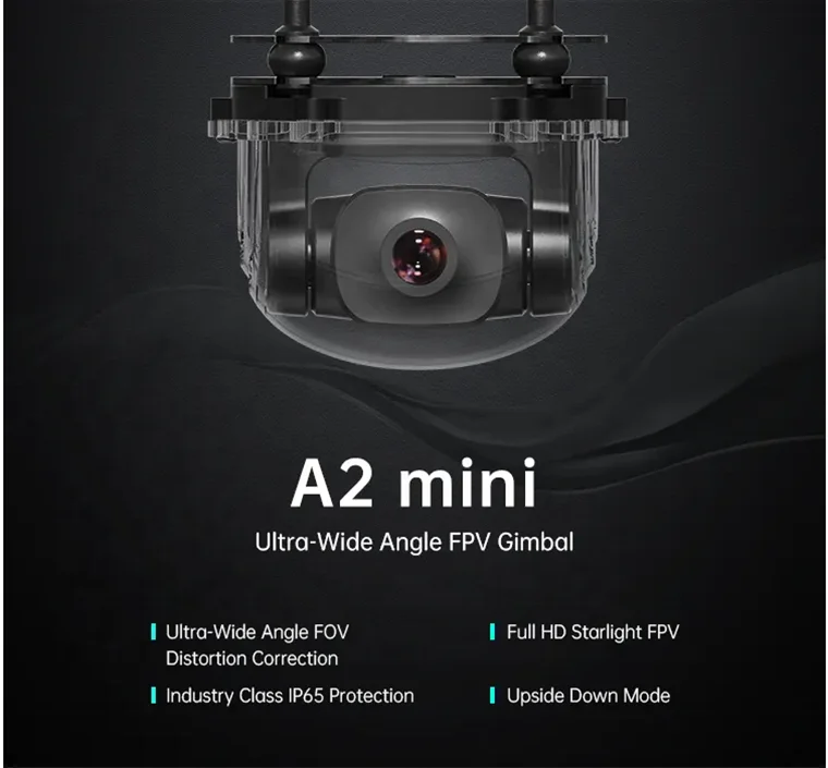 A2mini Super Wide-angle FPV Gimbal 1080 Starlight Night Vision Industrial Grade Three-proof Inverted Mode FPV Gimbal
A2mini Super Wide-angle FPV Gimbal 1080 Starlight Night Vision Industrial Grade Three-proof Inverted Mode FPV Gimbal
