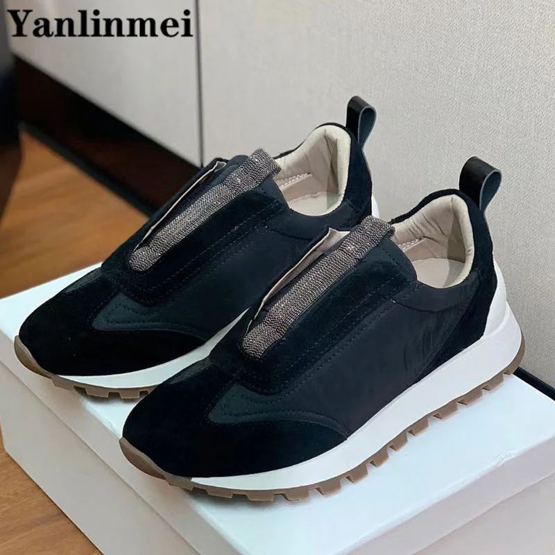 Casual Sneakers For Women String Bead Chain Round Toe Running Shoes Patchwork Fashion Comfort Flat Shoes Woman Zapatillas Mujer
Casual Sneakers For Women String Bead Chain Round Toe Running Shoes Patchwork Fashion Comfort Flat Shoes Woman Zapatillas Mujer