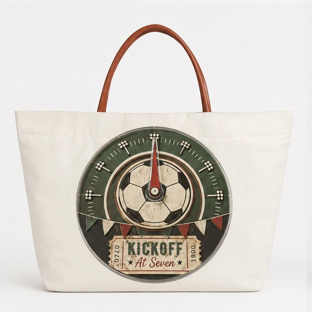 Street Canvas Tote Bag Custom Soccer Game Print Sports Watch Party Carrier Fan Daily Commute Outing Item Arrangement Fans Gift
Street Canvas Tote Bag Custom Soccer Game Print Sports Watch Party Carrier Fan Daily Commute Outing Item Arrangement Fans Gift
