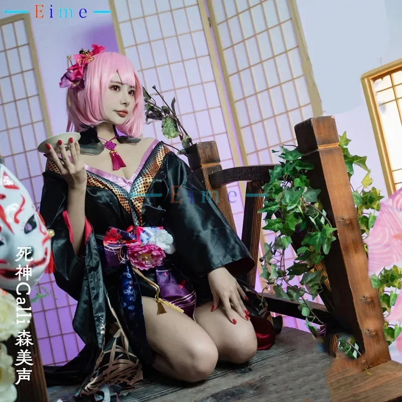 VTuber Mori Calliope Cosplay Costume Japanese New Year Kimono Suit Party Outfits Halloween Carnival Uniform Custom Made
VTuber Mori Calliope Cosplay Costume Japanese New Year Kimono Suit Party Outfits Halloween Carnival Uniform Custom Made
