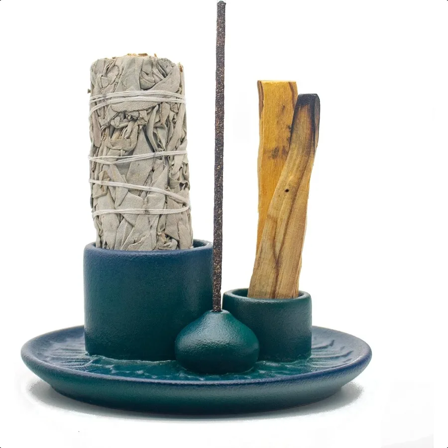 Держатель Palo Santo 4 в 1, держатель для палочек Palo Santo, держатель для курильницы, держатель для шалфея, держатель для палочек для свечей
Держатель Palo Santo 4 в 1, держатель для палочек Palo Santo, держатель для курильницы, держатель для шалфея, держатель для палочек для свечей