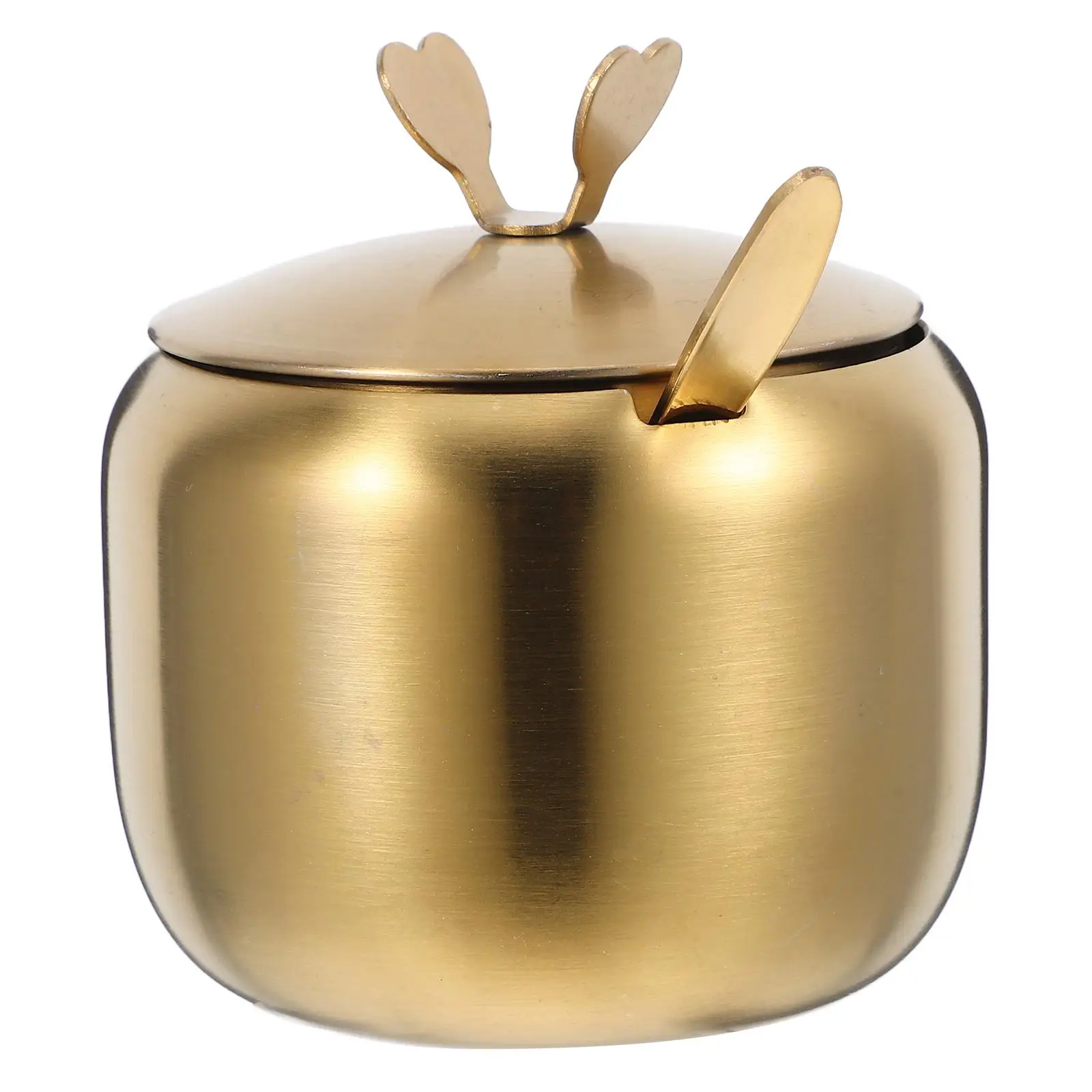 Stainless Steel Jar Seasoning Containers Sugar Bowl with Lid Spoon Salt Bowl Box Kitchen Storage Solution
Stainless Steel Jar Seasoning Containers Sugar Bowl with Lid Spoon Salt Bowl Box Kitchen Storage Solution