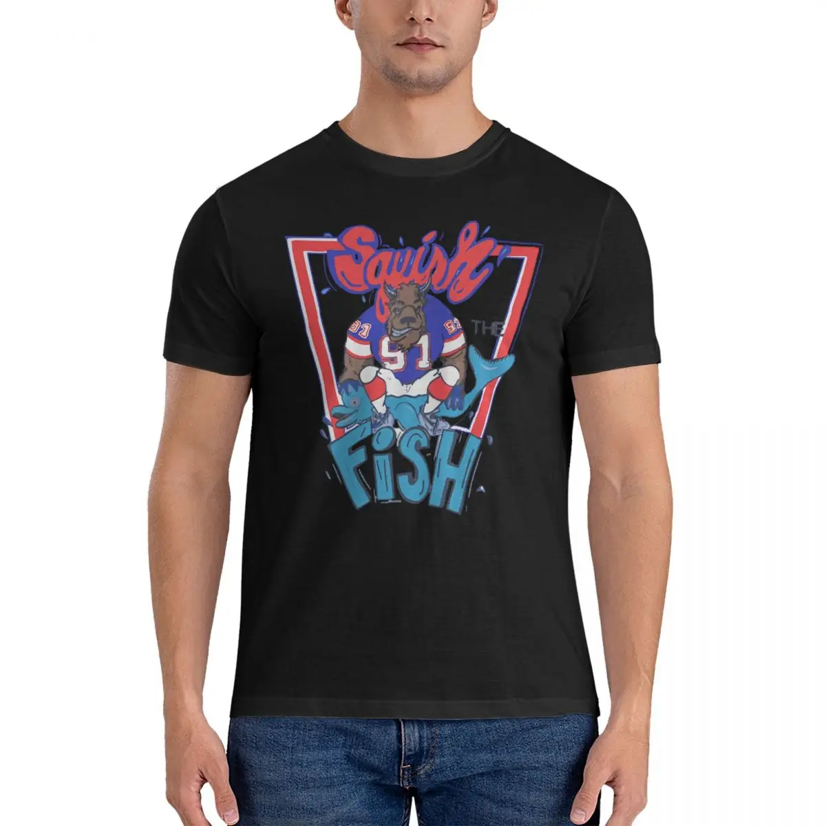 Футболка Squish The Fish Мужская, 100% хлопок, классная футболка с круглым вырезом, футболка для американского регби, классическая одежда с коротким рукавом
Футболка Squish The Fish Мужская, 100% хлопок, классная футболка с круглым вырезом, футболка для американского регби, классическая одежда с коротким рукавом