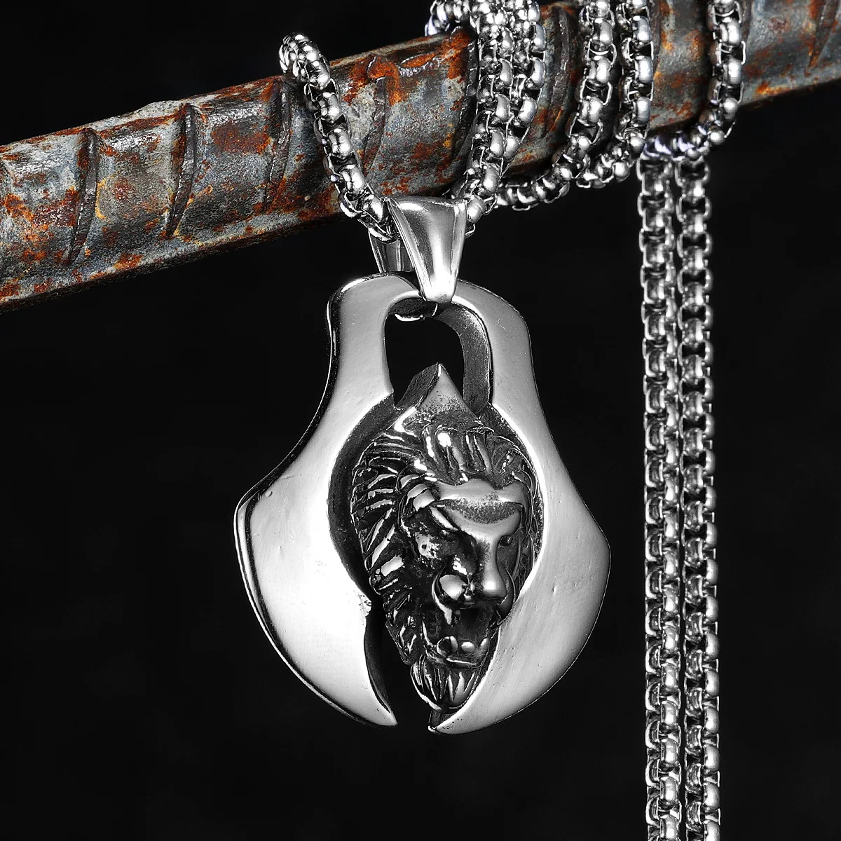 Viking Lion Axe Men Necklaces Stainless Steel Pendant Chain Women Punk Vintage Jewelry New In Male Biker Gifts Daily Wear Decor
Viking Lion Axe Men Necklaces Stainless Steel Pendant Chain Women Punk Vintage Jewelry New In Male Biker Gifts Daily Wear Decor