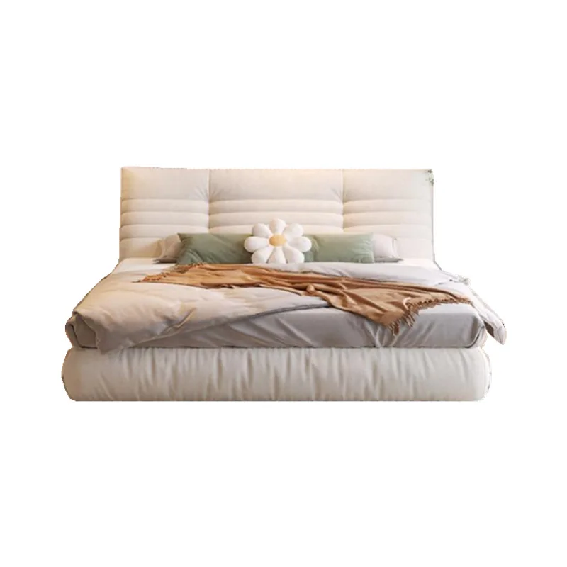 Caterpillar bed technology fabric bed simple wabi-sabi style master bedroom double cream style puff bed
Caterpillar bed technology fabric bed simple wabi-sabi style master bedroom double cream style puff bed