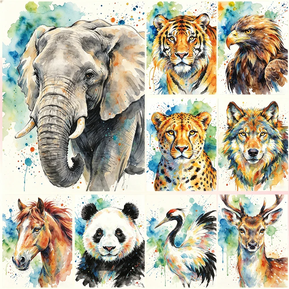 DIY Diamond Painting Watercolor Animal Series Mosaic Rhinestone Embroidery Forest Scenery Cross Stitch Set Art Home Decor Gift
DIY Diamond Painting Watercolor Animal Series Mosaic Rhinestone Embroidery Forest Scenery Cross Stitch Set Art Home Decor Gift