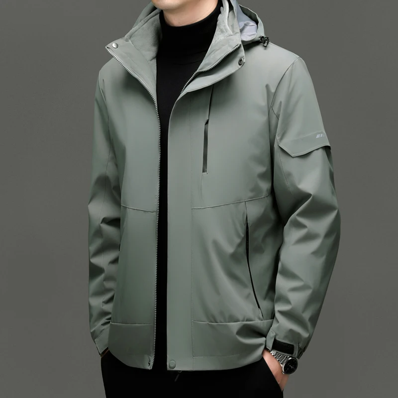 Men's Winter Jaet Tee-in-One Detachable Thiened Windproof Warm Mountain Climbing Suit Coat Stand Fit Zipper Closure
Men's Winter Jaet Tee-in-One Detachable Thiened Windproof Warm Mountain Climbing Suit Coat Stand Fit Zipper Closure