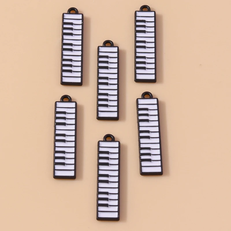 20pcs 7x32mm Cute Enamel Music Piano Charms Pendants for Jewelry Making Earrings Necklaces Keychains DIY Crafts Accessories
20pcs 7x32mm Cute Enamel Music Piano Charms Pendants for Jewelry Making Earrings Necklaces Keychains DIY Crafts Accessories 