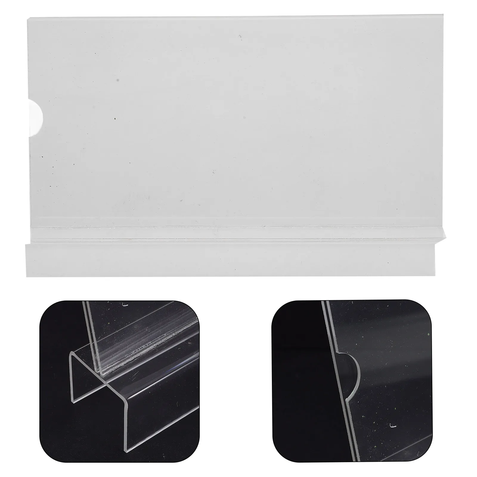 Acrylic Name Tent Card Stand Clear Vertical Desk Sign Holder Space Saving Modern Office Retail Booth Event Food Buffet Price
Acrylic Name Tent Card Stand Clear Vertical Desk Sign Holder Space Saving Modern Office Retail Booth Event Food Buffet Price
