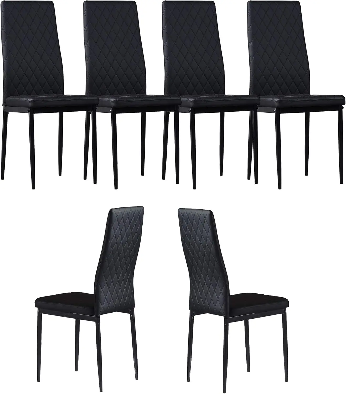 Modern Minimalist Dining Chair Fireproof Leather Sprayed Metal Pipe Diamond Grid Pattern Restaurant Home Conference Chair Set
Modern Minimalist Dining Chair Fireproof Leather Sprayed Metal Pipe Diamond Grid Pattern Restaurant Home Conference Chair Set