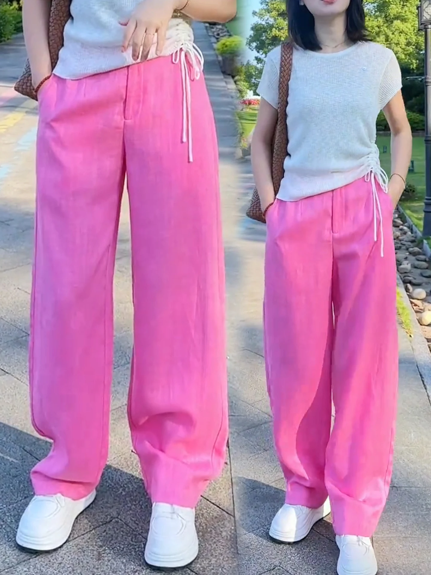 Ice Silk Wide Leg Pants Women Summer Thin New Lazy Loose High Waist Loose Lyocell Linen Sun Protection Pants Casual Straight ...
Ice Silk Wide Leg Pants Women Summer Thin New Lazy Loose High Waist Loose Lyocell Linen Sun Protection Pants Casual Straight ...