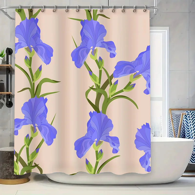Занавеска для душа в ванной комнате с дизайном Blue Iris, водонепроницаемая декоративная ткань, белые занавески для ванны для украшения ванной комнаты
Занавеска для душа в ванной комнате с дизайном Blue Iris, водонепроницаемая декоративная ткань, белые занавески для ванны для украшения ванной комнаты