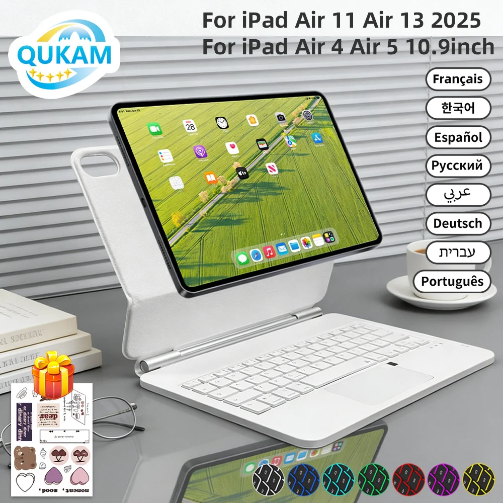 Magic Backlit Keyboard for iPad A16 11 2025 Air 6 Case for iPad Pro 11 12.9 13 Air 4 5 10.9 for iPad 10th Generation Smart Cover
Magic Backlit Keyboard for iPad A16 11 2025 Air 6 Case for iPad Pro 11 12.9 13 Air 4 5 10.9 for iPad 10th Generation Smart Cover