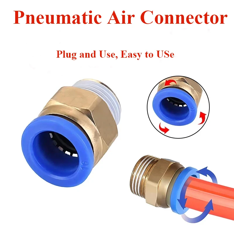 Pneumatic Air Connector Fitting Hose Fittings Pipe Quick Connectors Hose Connector Quick Couplings Thread 1/8 1/4 3/8 1/2 3/4 M5
Pneumatic Air Connector Fitting Hose Fittings Pipe Quick Connectors Hose Connector Quick Couplings Thread 1/8 1/4 3/8 1/2 3/4 M5