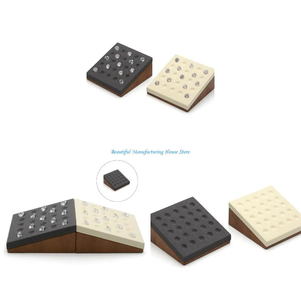 E56A Деревянный дисплей для алмазов и небольшие ювелирные изделия многофункциональный организатор с нельзящими поверхностями 
E56A Деревянный дисплей для алмазов и небольшие ювелирные изделия многофункциональный организатор с нельзящими поверхностями