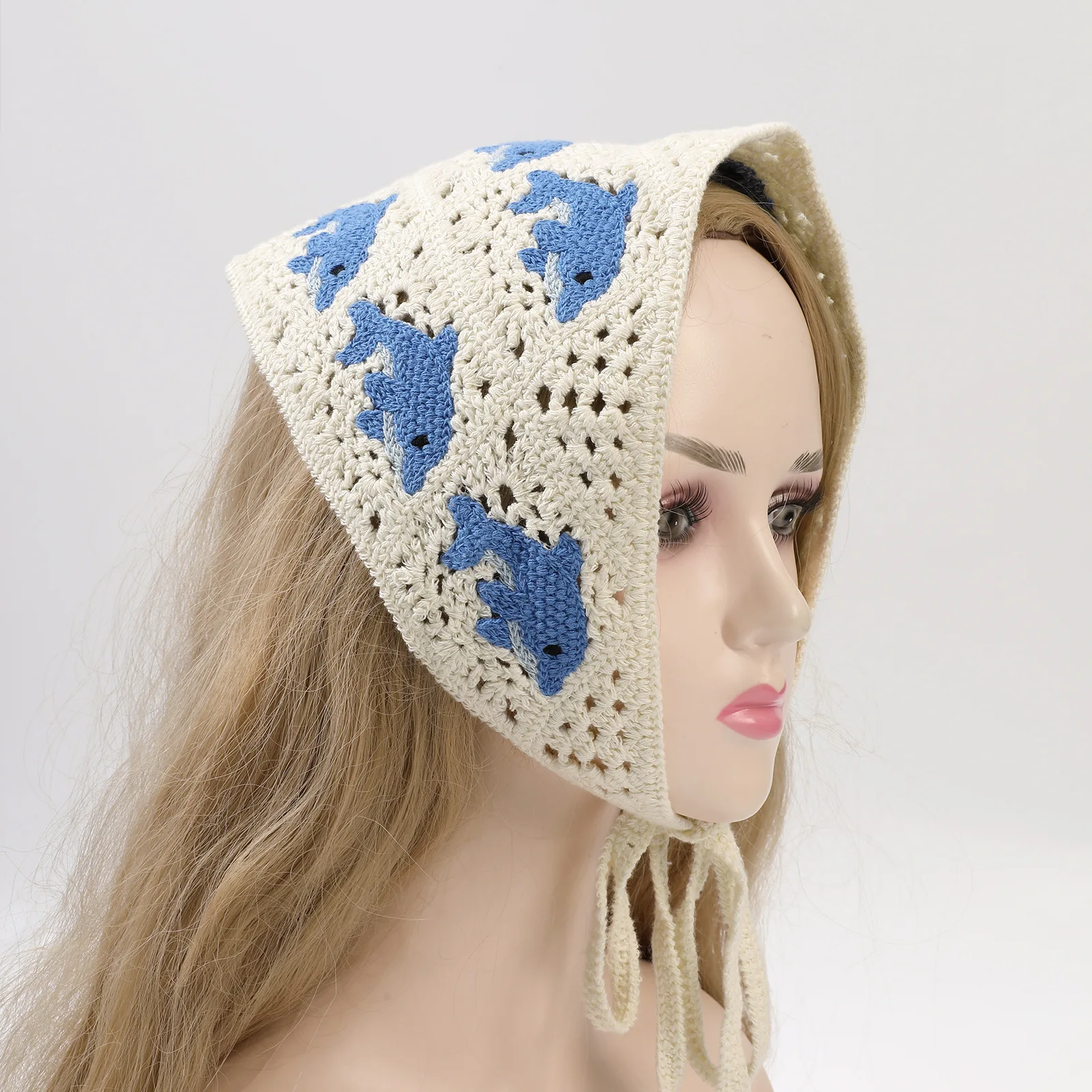 Autumn-Winter Knitted Openwork Triangular Scarf, French Vintage Country Style, Travel Photo Headscarf, Personalized Hairband
Autumn-Winter Knitted Openwork Triangular Scarf, French Vintage Country Style, Travel Photo Headscarf, Personalized Hairband