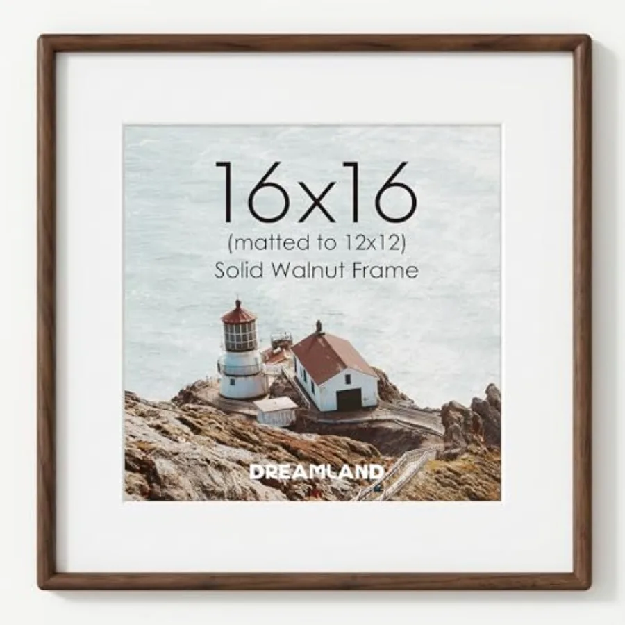 16x16 Frame matted to 12x12 Solid Walnut Wood Picture Frames Handcrafted Rounded Corner Natural Oak Wood Picture Frames with HD
16x16 Frame matted to 12x12 Solid Walnut Wood Picture Frames Handcrafted Rounded Corner Natural Oak Wood Picture Frames with HD