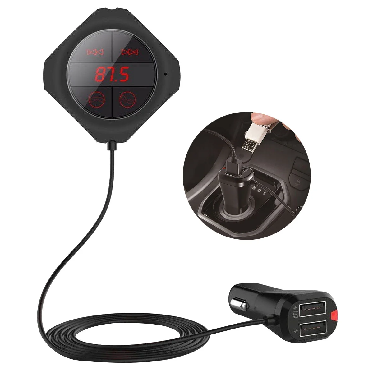 Car Mp3 Player Wireless Fm Transmitter Dual Usb Card Reader Aux Receiver Handsfree Voice Navigation Black
Car Mp3 Player Wireless Fm Transmitter Dual Usb Card Reader Aux Receiver Handsfree Voice Navigation Black