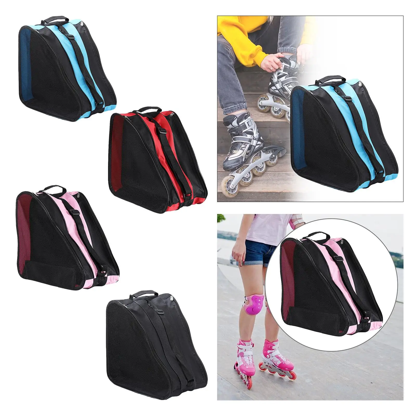 Oxford Cloth Roller Skates Holder Bag Large Compartment Skate Speed Bag for Adult Unisex
Oxford Cloth Roller Skates Holder Bag Large Compartment Skate Speed Bag for Adult Unisex