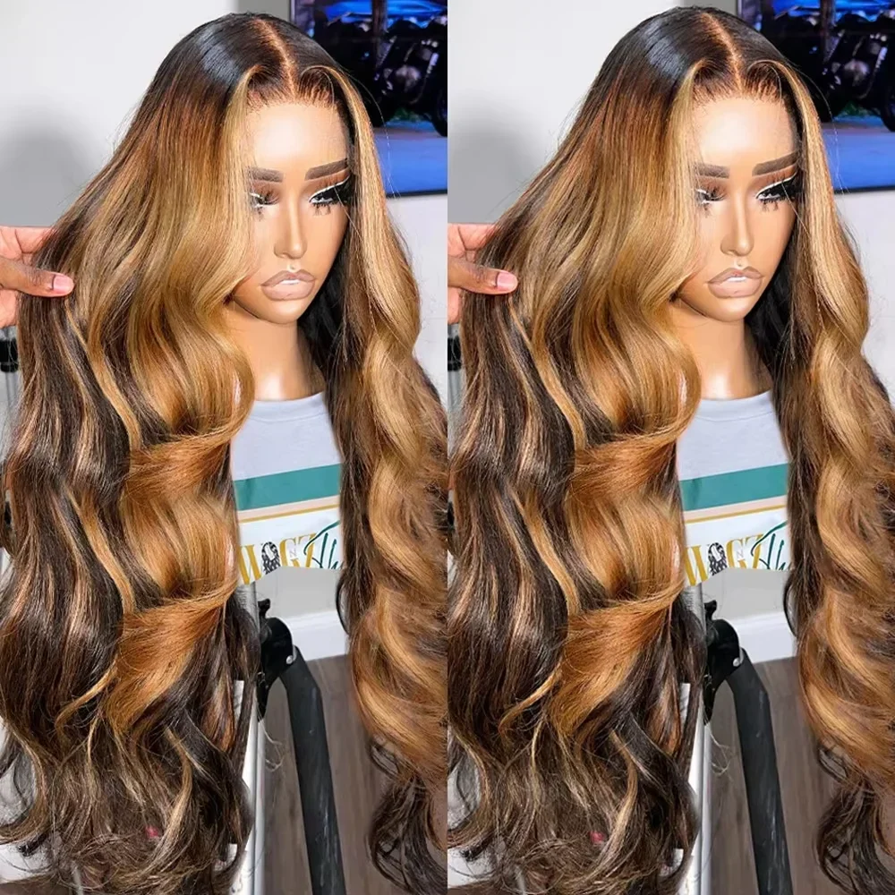 30 Inch Body Wave Remy Human Hair 13x4 13x6 HD Lace Front Wig for Women P4/27 Ombre Blonde Brown Highlight 100% Human Hair Wigs
30 Inch Body Wave Remy Human Hair 13x4 13x6 HD Lace Front Wig for Women P4/27 Ombre Blonde Brown Highlight 100% Human Hair Wigs