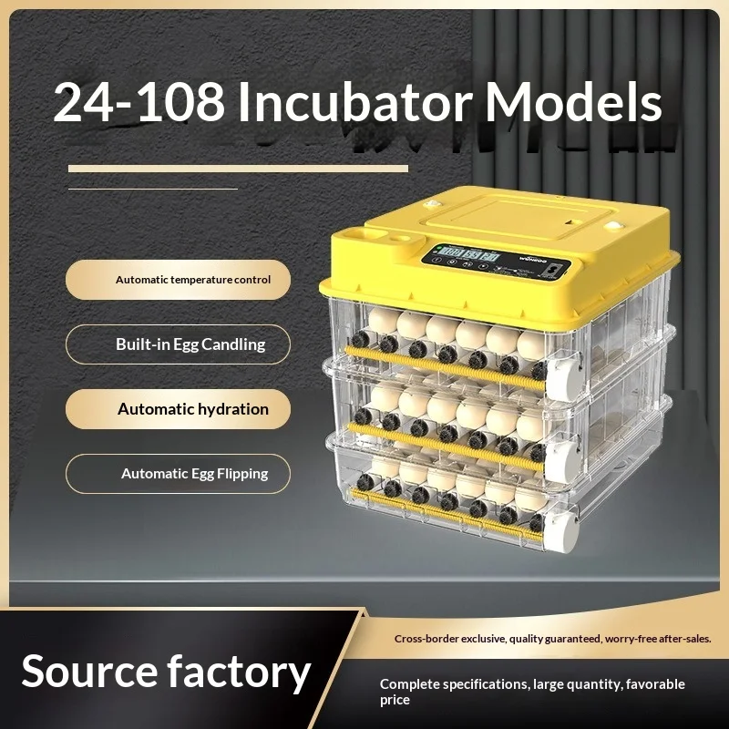 24-288 pieces Household incubator, fully automatic incubator, automatic hydration one-click egg incubator
24-288 pieces Household incubator, fully automatic incubator, automatic hydration one-click egg incubator