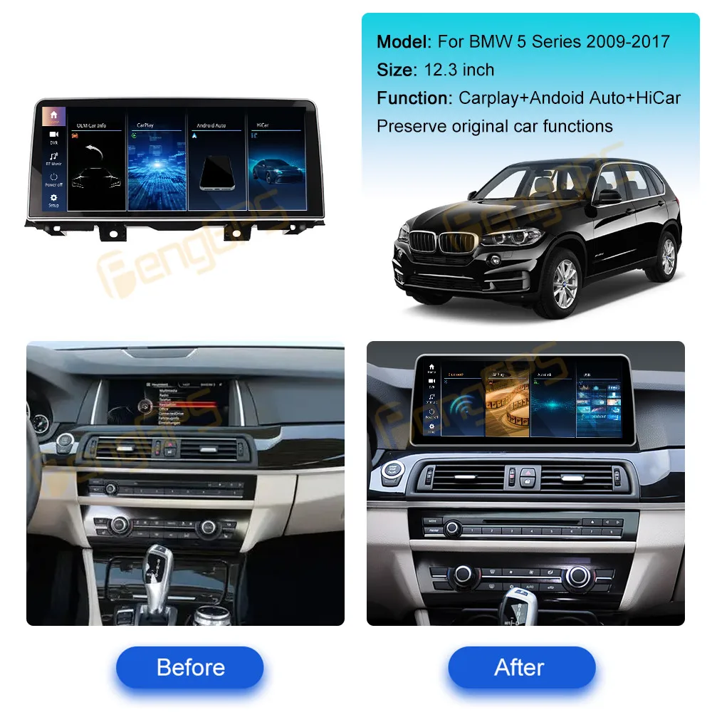 Беспроводная система CarPlay Linux, сенсорный экран 10,25 дюйма для BMW 5 серии 2009-2017, поддержка CCC CIC, автомобильный радиоприемник, мультимедийный плеер, стерео
Беспроводная система CarPlay Linux, сенсорный экран 10,25 дюйма для BMW 5 серии 2009-2017, поддержка CCC CIC, автомобильный радиоприемник, мультимедийный плеер, стерео