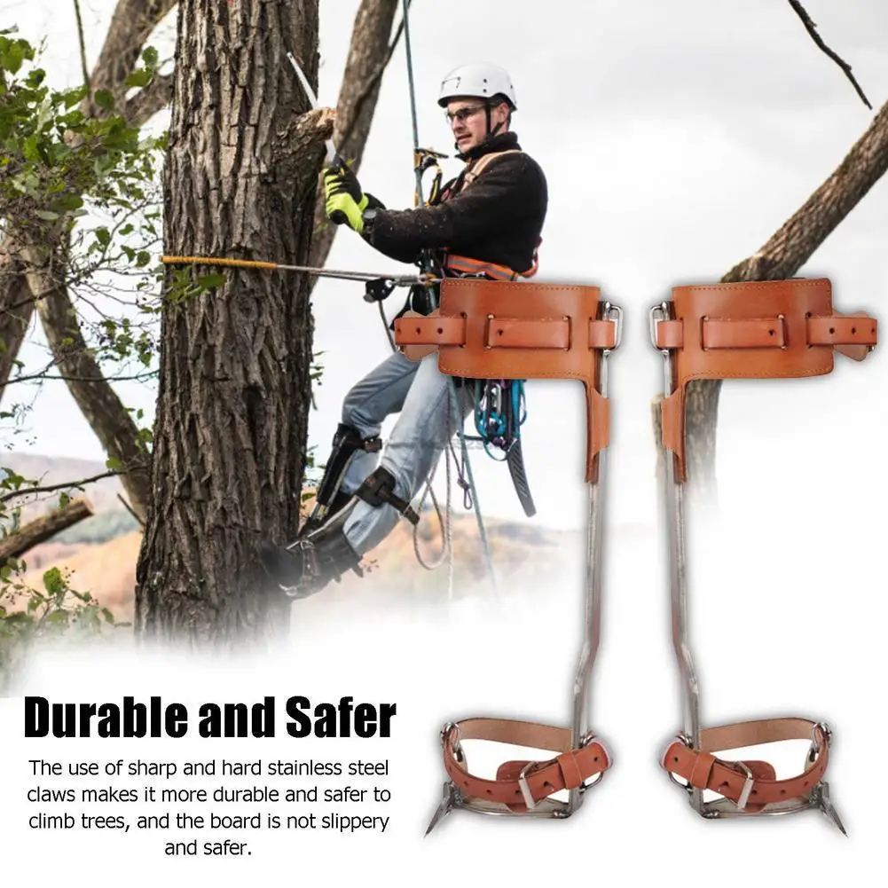 Tree Climbing Spike Set Stainless Steel Climbing Nails Tree Climbing Artifact Non-slip Cat's Claw Adjustable Safety Belt Lanyard
Tree Climbing Spike Set Stainless Steel Climbing Nails Tree Climbing Artifact Non-slip Cat's Claw Adjustable Safety Belt Lanyard