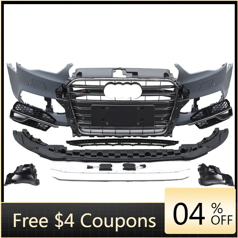 BR car bodikits Front Bumper With grill For A3 8V S3 8V5807065GRU Car accessories Auto bodykit for PP Material 2014 2015 2016
BR car bodikits Front Bumper With grill For A3 8V S3 8V5807065GRU Car accessories Auto bodykit for PP Material 2014 2015 2016