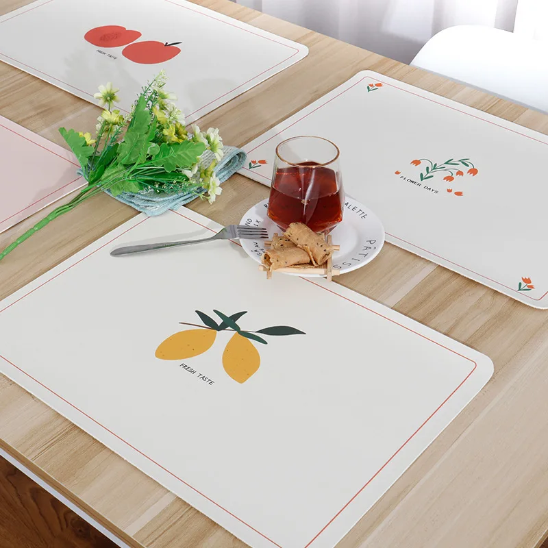 Fruits Luxury Leather Placemat Home Kitchen Decoration Romantic Western Food Mat Heat Insulation Mat Home Bowl Cup Mat
Fruits Luxury Leather Placemat Home Kitchen Decoration Romantic Western Food Mat Heat Insulation Mat Home Bowl Cup Mat