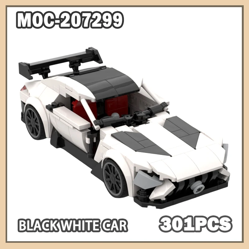 301PCS Speed Champion Supercar Model Black White CAR Building Block Model Brick Set Creative Gifts DIY Christmas TOY MOC-207299
301PCS Speed Champion Supercar Model Black White CAR Building Block Model Brick Set Creative Gifts DIY Christmas TOY MOC-207299