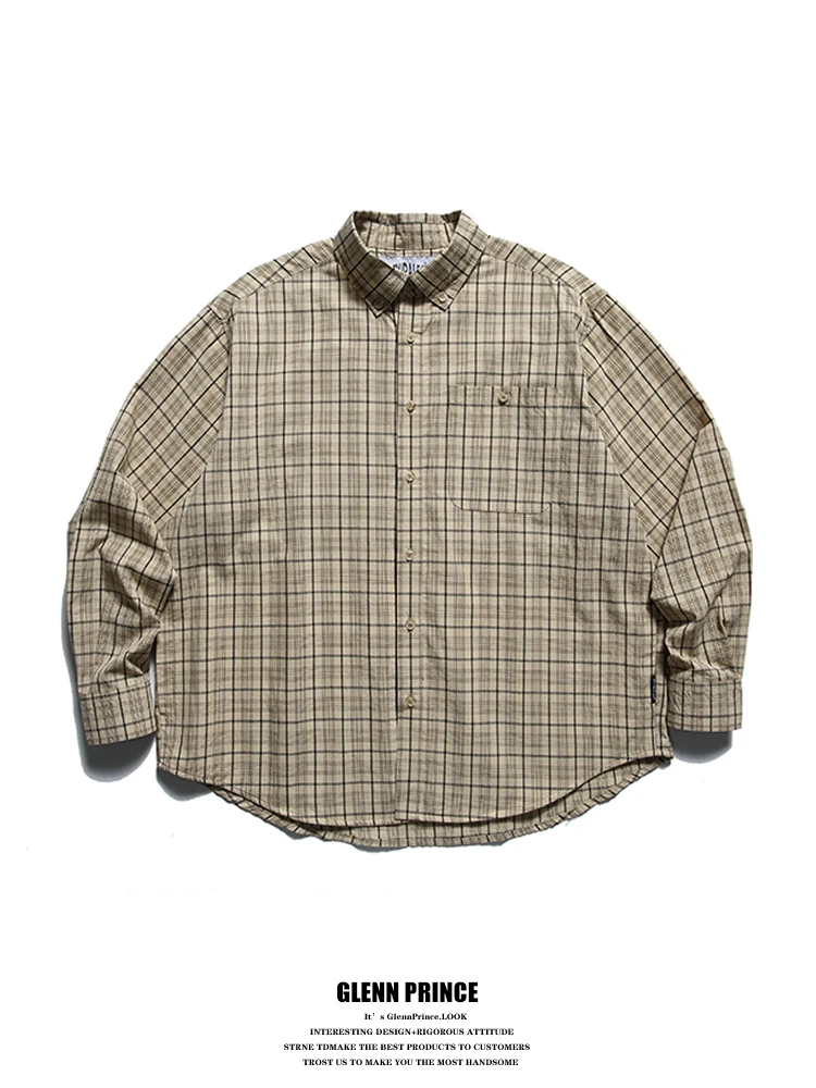 Мужская удлиненная рубашка GPstudio в американском ретро-стиле, свободного кроя, универсальная, для весны, из чистого хлопка
Мужская удлиненная рубашка GPstudio в американском ретро-стиле, свободного кроя, универсальная, для весны, из чистого хлопка