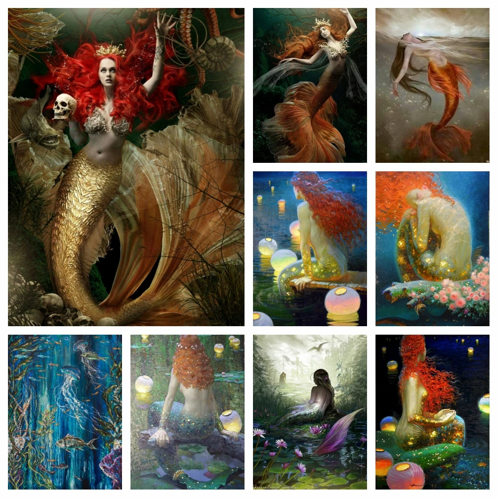 Fantasy 5D Diy Full Diamond Art Painting Blue Mermaid Skull Diamond Embroidery Ocean Animal Craft Cross Stitch Kit Home Decor
Fantasy 5D Diy Full Diamond Art Painting Blue Mermaid Skull Diamond Embroidery Ocean Animal Craft Cross Stitch Kit Home Decor