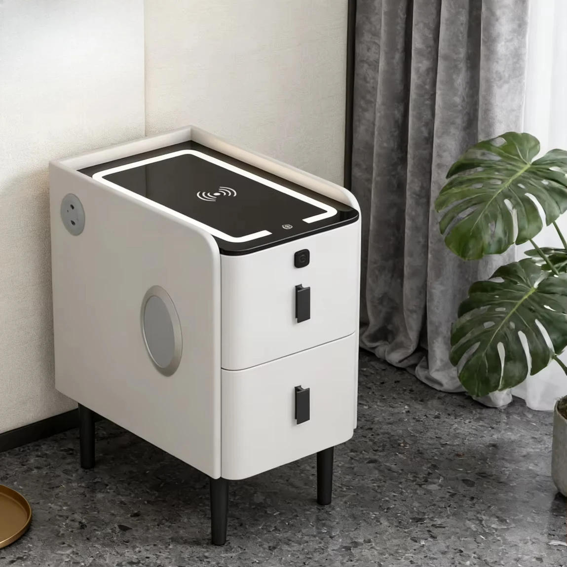 Premium Quality Wireless USB Charging Smart Bedside Table With Charging Station Speakers Led
Premium Quality Wireless USB Charging Smart Bedside Table With Charging Station Speakers Led