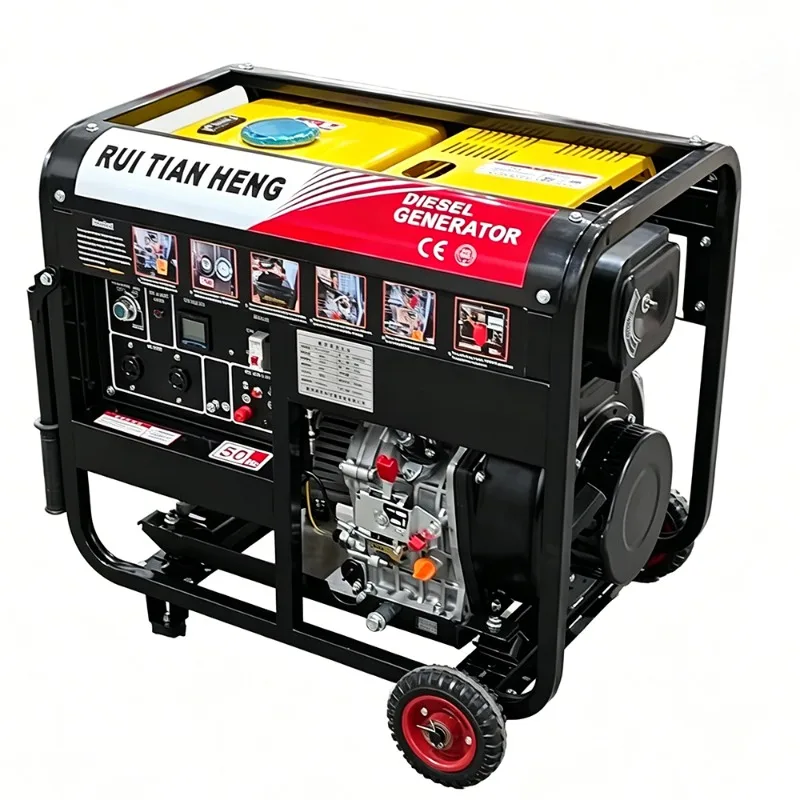 RTH 5KW 6.25KVA Durable Silent Diesel Generator Easy To Move Portable Green Energy 220V 380V With ATS EF6500TE 188FD
RTH 5KW 6.25KVA Durable Silent Diesel Generator Easy To Move Portable Green Energy 220V 380V With ATS EF6500TE 188FD