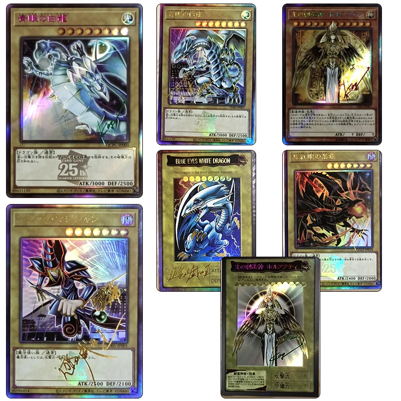 Diy Homemade Yu-Gi-Oh! Black Magician Blue-Eyes White Dragon Character Bronzing Sign Collection Flash Card Toys Gift
Diy Homemade Yu-Gi-Oh! Black Magician Blue-Eyes White Dragon Character Bronzing Sign Collection Flash Card Toys Gift