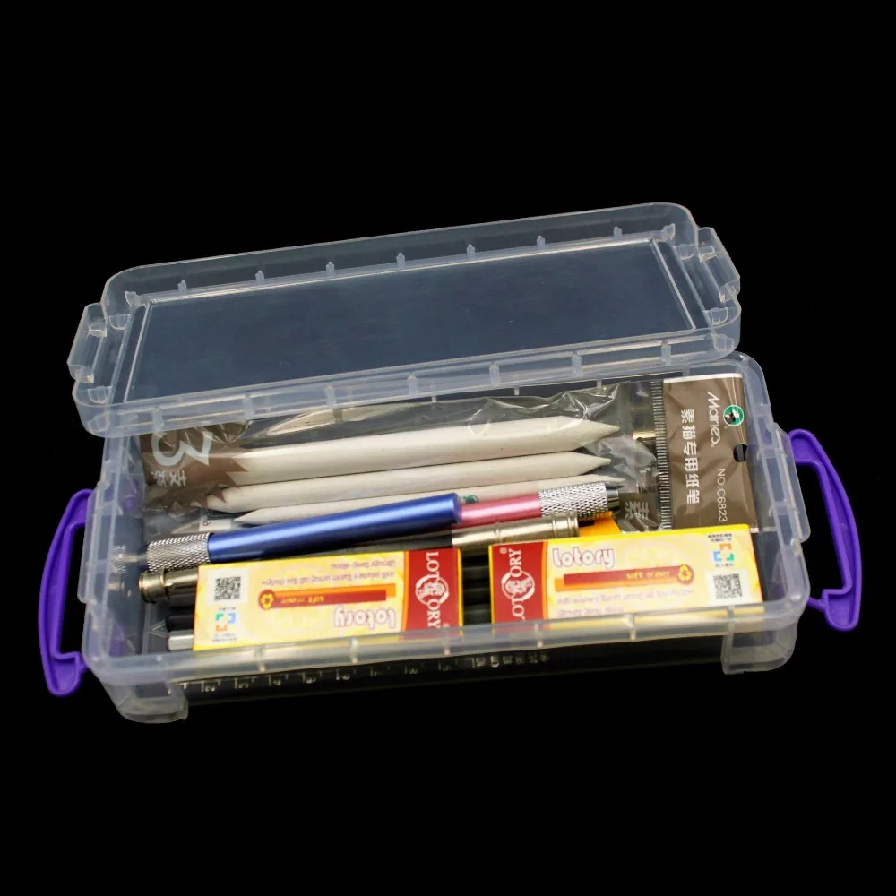 Simple Transparent Pencil Case Large Capacity Plastic Pencil Box Double Ear Buckle Thickened Tool Box Student
Simple Transparent Pencil Case Large Capacity Plastic Pencil Box Double Ear Buckle Thickened Tool Box Student